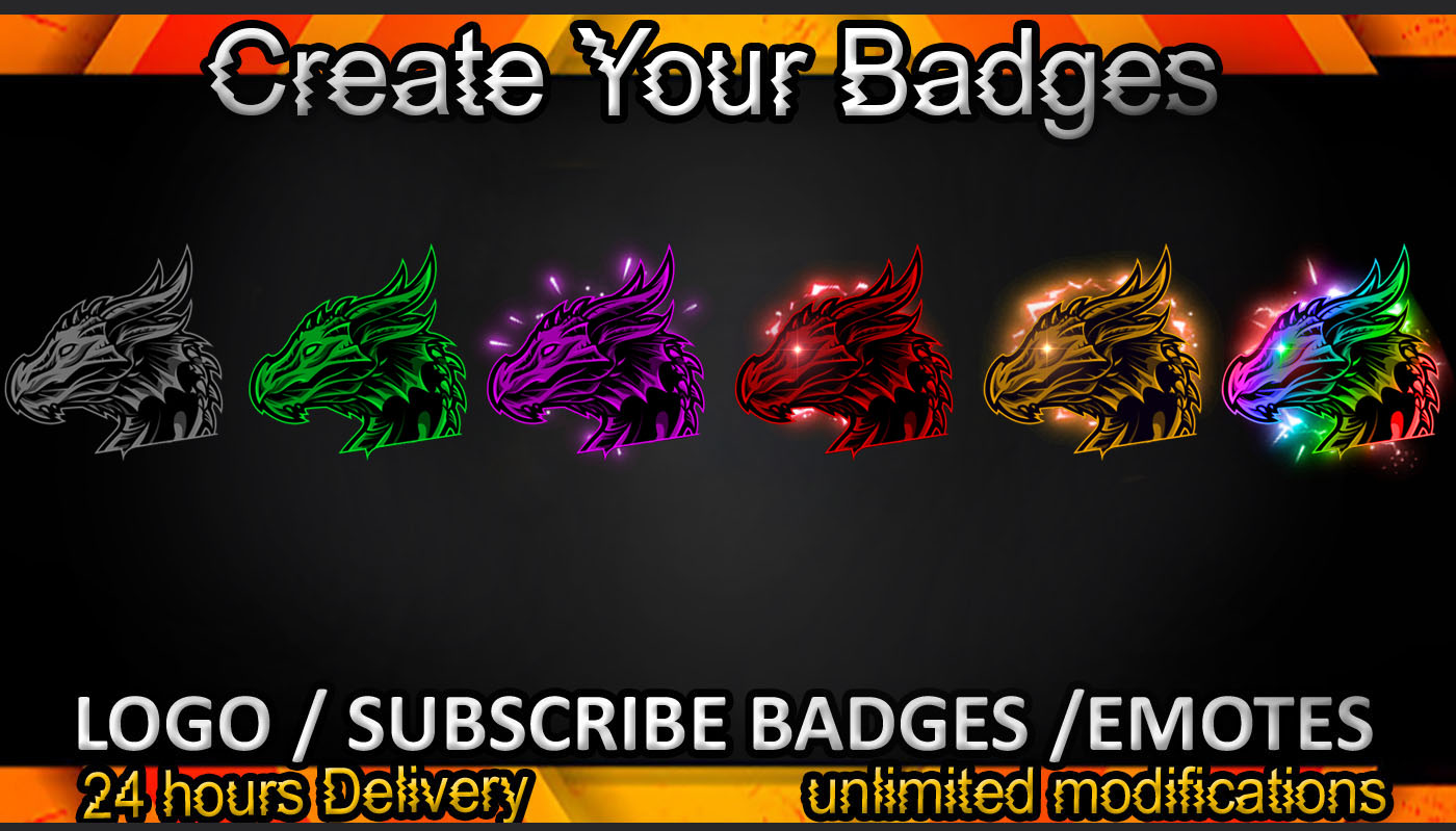 Dragon Twitch Sub Badges And Twitch Emotes Badge Logo Logo My XXX Hot Girl