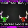 Bull Twitch Sub Badges