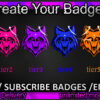 Wolf Twitch Sub Badges