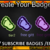Foot Twitch Sub Badges