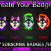 Wolf Twitch Sub Badges