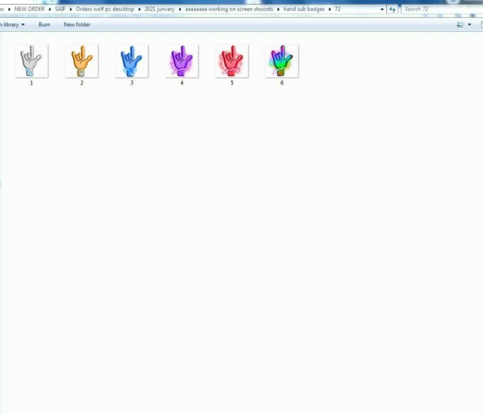 Hand Twitch Sub Badges - Image 2
