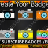 Camera Twitch Sub Badges