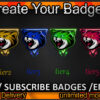 Cat Twitch Sub Badges