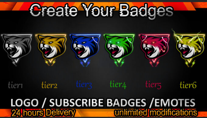 Cat Twitch Sub Badges