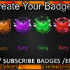 Cat Twitch Sub Badges
