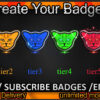 Cat Twitch Sub Badges