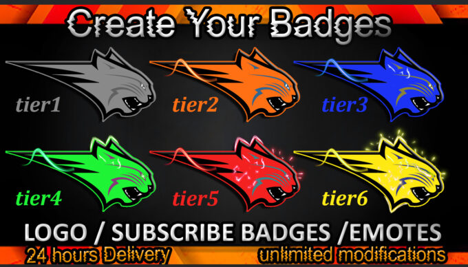 Cat Twitch Sub Badges