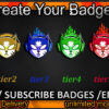Cat Twitch Sub Badges
