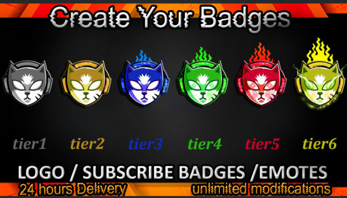 Cat Twitch Sub Badges