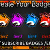 Cat Twitch Sub Badges