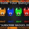 Cat Twitch Sub Badges