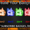 Cat Twitch Sub Badges