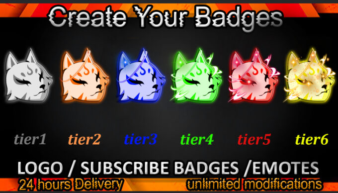 Cat Twitch Sub Badges