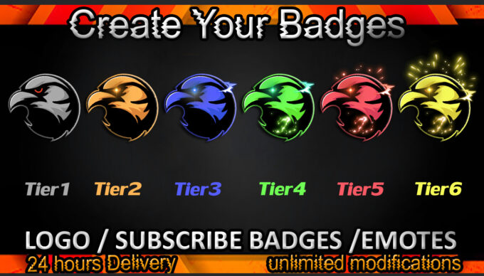 Crow Twitch Sub Badges