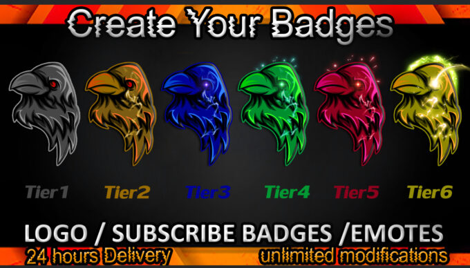 Crow Twitch Sub Badges