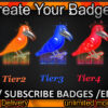 Crow Twitch Sub Badges