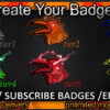 Crow Twitch Sub Badges