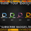 D Twitch Sub Badges