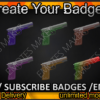 Pistol Twitch Sub Badges