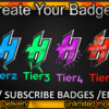 H Twitch Sub Badges