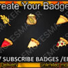 Pizza Twitch Sub Badges
