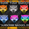 Wolf Twitch Sub Badges