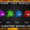 Angry dog Twitch Sub Badges and Twitch Emotes