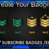 Army Rank Twitch Sub Badges