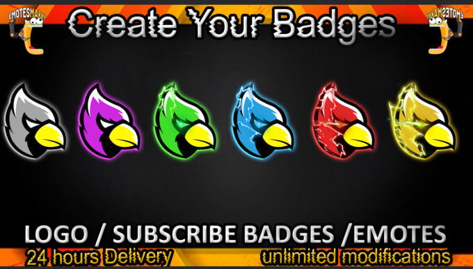 Australian parrot Twitch Sub Badges and Twitch Emotes