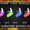 Banana Twitch Sub Badges and Twitch Emotes