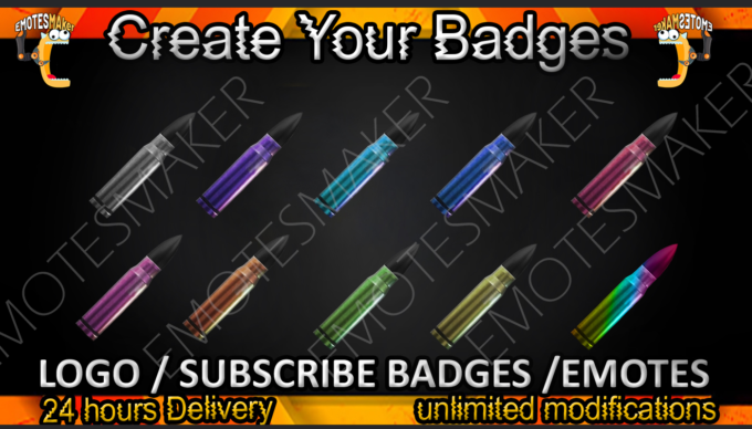 Bullet Twitch Sub Badges