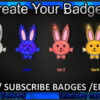 Bunny Twitch Sub Badges