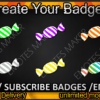 Candy Twitch Sub Badges