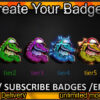 Crocodile Twitch Sub Badges