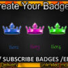 Crown Twitch Sub Badges