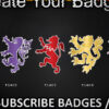 Lion Twitch Sub Badges