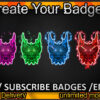 Dragon Twitch Sub Badges and Twitch Emotes