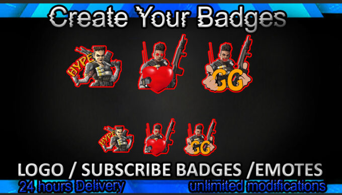 Bangalore Apex Twitch Sub Badges