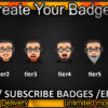 Beard Man Twitch Sub Badges