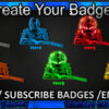 Gun Twitch Sub Badges