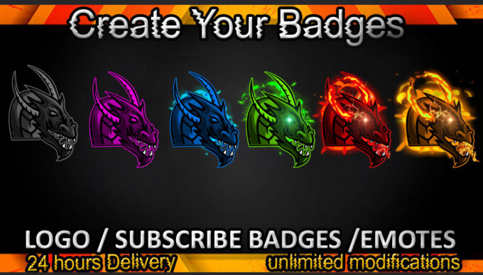 Dragon Twitch Sub Badges