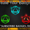 Hexagon Symbol Twitch Sub Badges and Twitch Emotes