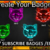 Wolf Twitch Sub Badges and Twitch Emotes