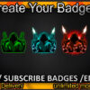 AssassinTwitch Sub Badges and Twitch Emotes