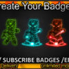 Black panther  Twitch Sub Badges and Twitch Emotes