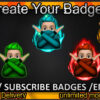 Boy Twitch Sub Badges and Twitch Emotes