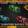 Car Twitch Sub Badges and Twitch Emotes