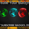 Dragon Twitch Sub Badges and Twitch Emotes
