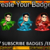 superman  Twitch Sub Badges and Twitch Emote